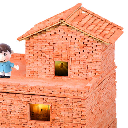 70pcs Mini Roof Tiles Miniature Simulated Roof Tiles Models Pottery Clay Roof Tiles DIY Miniature House Props 1.7x1.6cm