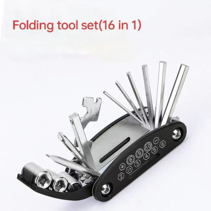 16-in-1 Hexagon Wrench & Screwdriver Set - Multi-Functional Portable Tool Kit for Motorcycle, Bicycle & Furniture Maintenance