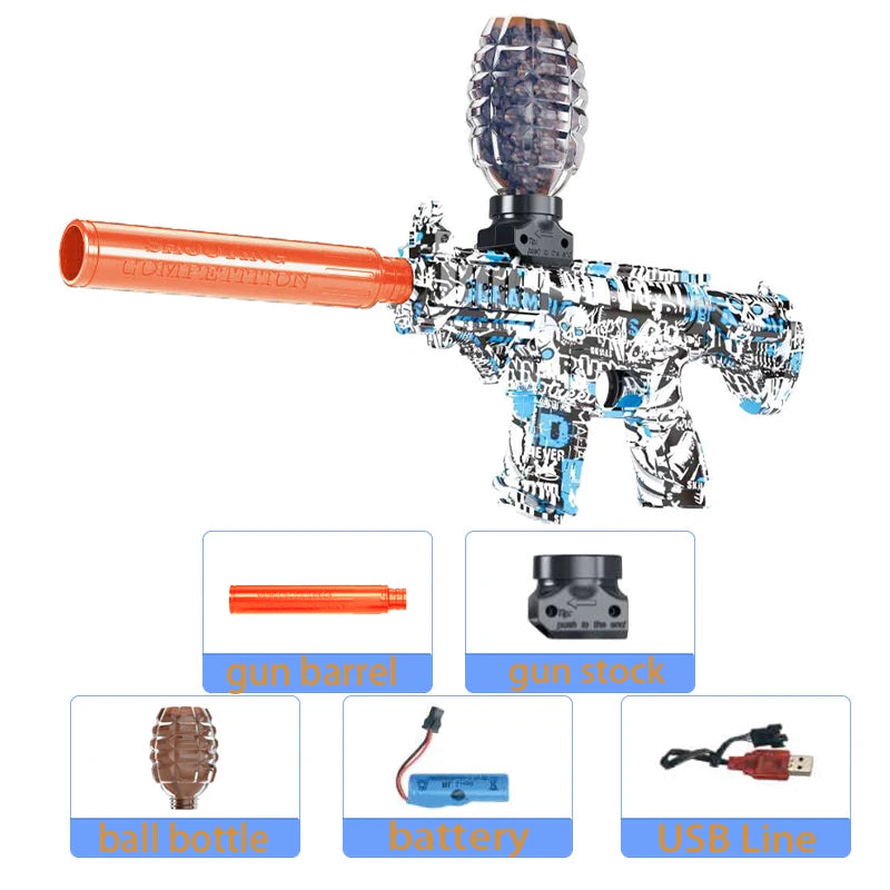 M416 Electric Blaster Gun Toy Gun Outdoor Rechargeable Automatic Shooting Game Interactive Toys For Children Parent Adult Gift