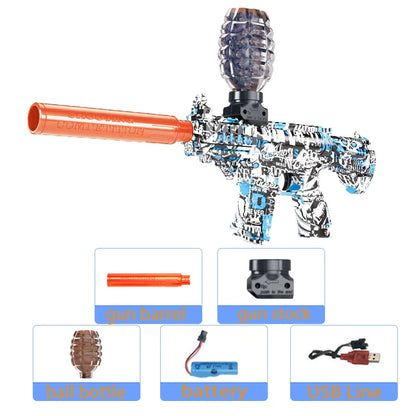 M416 Electric Blaster Gun Toy Gun Outdoor Rechargeable Automatic Shooting Game Interactive Toys For Children Parent Adult Gift