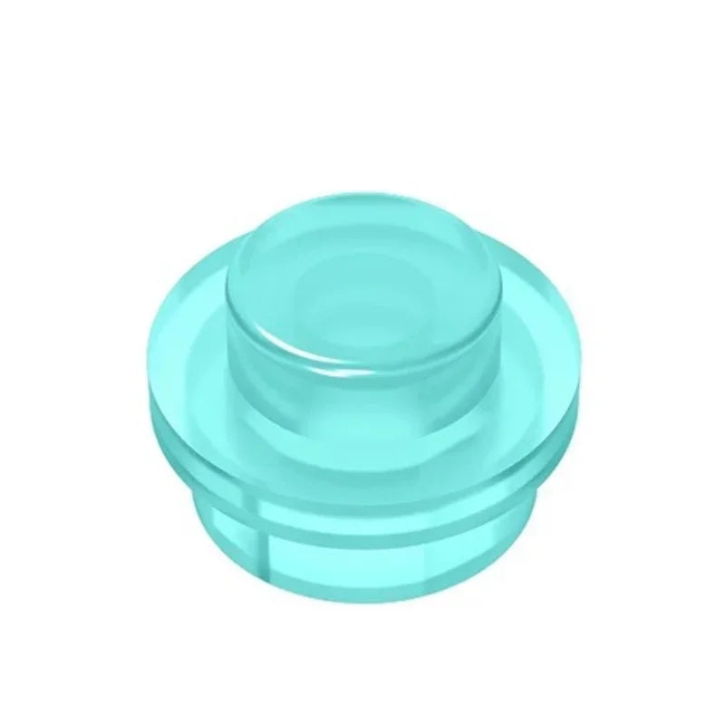 100PCS PLATE 1X1 ROUND Compatible With 4073 Round & Angles MOC Self-Locking Bricks Building Blocks Toys Accessories