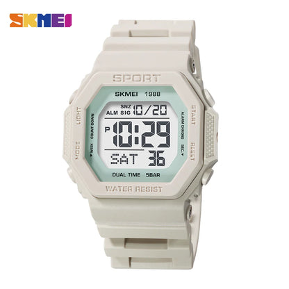 SKMEI Fashion Military Countdown Sports Digital Watches For Men Women 5Bar Waterproof Chrono Electronics Wristwatch Reloj Hombre