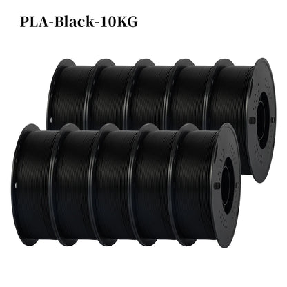 KINGROON 22LBS PETG or PLA filament 3D Printer Filament 10 Rolls 1KG 1.75MM Eco-Friendly Good Toughness Mix Color Free Shipping