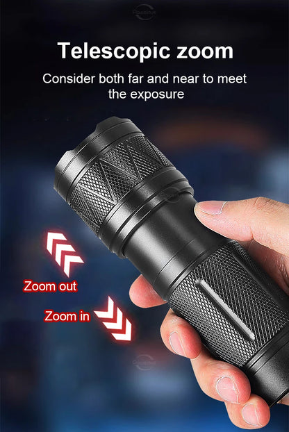 NEW 998000000LM LED Handheld Flashlight USB Rechargeable High Strong Power Led Tactical Torch Ultra-Bright 15000mAh Lantern