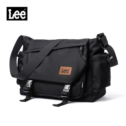 LEE Fashion Waterproof Large Crossbody Shoulder Bag Women Male Flip Laptop Messenger Bag Teenagers College Satchel School Bag