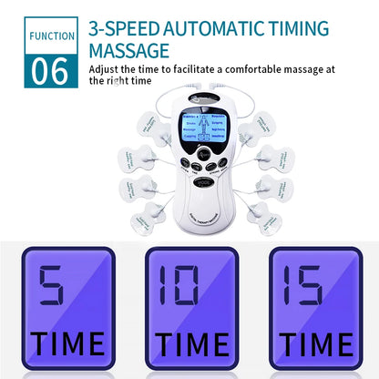 Electric Tens Unit Massager Muscle Digital Massage Electric Body LCD Display Machine Meridian Physiotherapy Digital Massage Tool