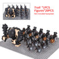 Giant Troll Monster 20Pcs Armored Orc Infantry Figures Medieval Army Building Bricks, Removable Shield Scene Collectible Toy﻿﻿