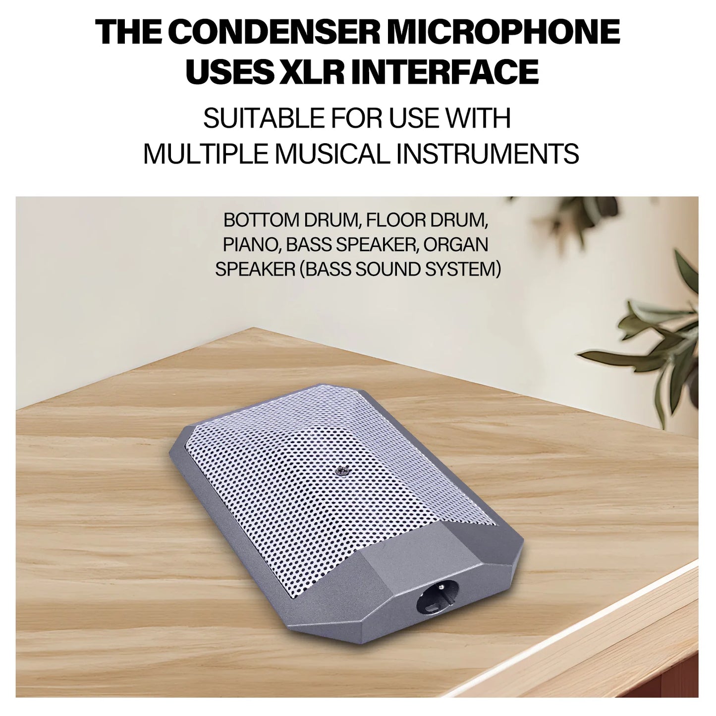 BA 19A Condenser Boundary Microphone for Instrument Applications