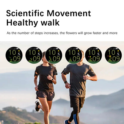 Inteligentny zegarek LIGE dla kobiet i mężczyzn, z połączeniami Bluetooth, sportowa bransoletka fitness, zdrowie kobiet, dynamiczna tarcza 3D, smartwatch damski, nowość 2026