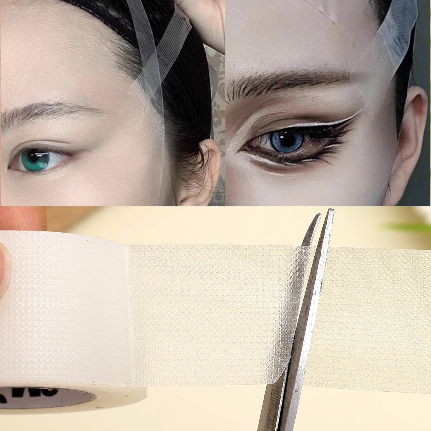 8M/Roll Breathable PE Facial Tape Professional Lift Wrinkles Doulble Eyelid Tape Beauty Makeup Tool Transparent Lashes Extension