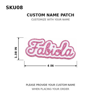 Customized Text Iron‑On Name Embroidered Patch Personalized Letter Applique Badge for Clothes Backpack Hat DIY Accessory