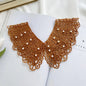 New Fashion Mini Cape Shawl Wrap Decoration Neck Ruff Detachable Lapel Half Shirt Lace Fabric Neckline Fake Collar