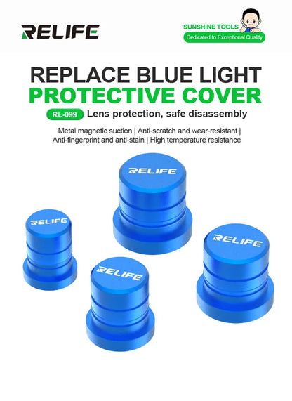 RELIFE RL-099 Camera Protective Cap Blue Light Shield Metal Cover for Mobile Phone Lens Disassembly Glue Removal Repair Tool