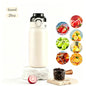 LUSQI 304 Stainless Steel Vacuum Insulated Water Bottle With 7 Flavor Pods 600/800ml Portable Thermos Outdoor Sports Water Cup