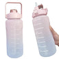 Sports Water Bottle 2 Liters Bottle Drinking Plastic Large Portable Travel Fitness Cup High Value Big Fat Cup Adult Universal