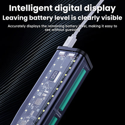 22.5W 6*18650 Power Bank Case Transparent Shell Fast Charging Holder Cases Detachable Battery Charge Storage Box Without Battery