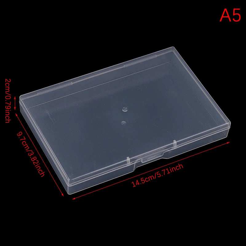 Transparent Plastic Box Rectangular Translucent Packing Box Storage Organizer Case Dustproof Durable Strong Jewelry Container