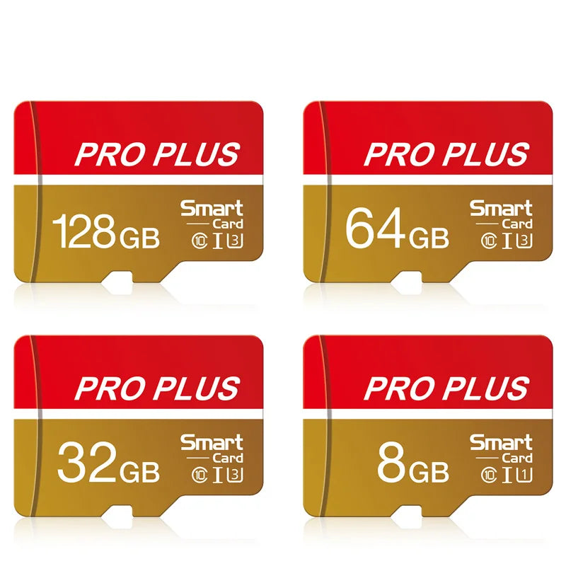 Red Pro High Speed Micro TF SD Card 128GB 256GB Class10 U3 V30 Up to 100MB/s for Camera Drone Driving Recorder Memory Card