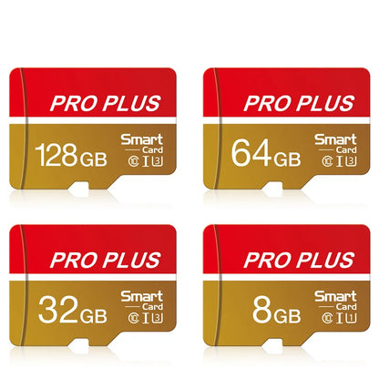 Red Pro High Speed Micro TF SD Card 128GB 256GB Class10 U3 V30 Up to 100MB/s for Camera Drone Driving Recorder Memory Card