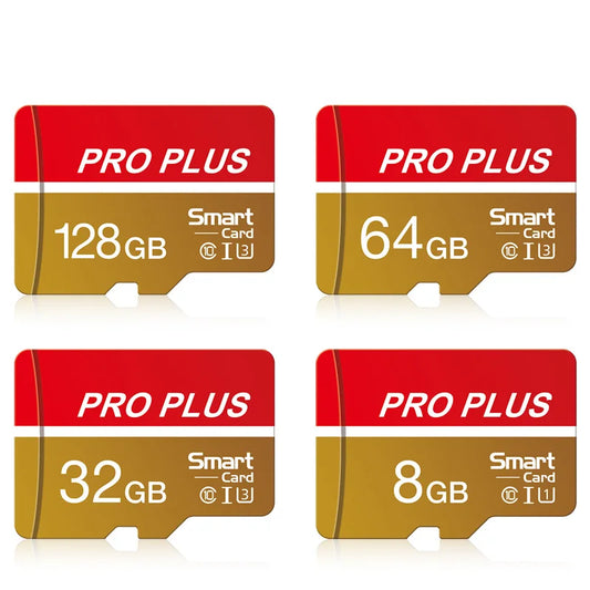 Red Pro High Speed Micro TF SD Card 128GB 256GB Class10 U3 V30 Up to 100MB/s for Camera Drone Driving Recorder Memory Card