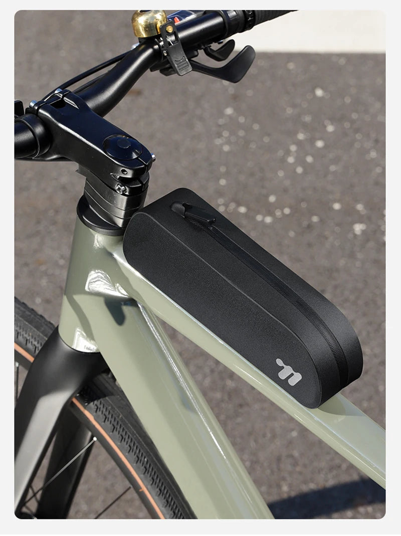 WEST BIKING Bicycle Top Tube Bag Aerodynamic Low Drag Fit Bike Frame Zip Bag Waterproof Wind-breaking Ultralight Cycling Bags