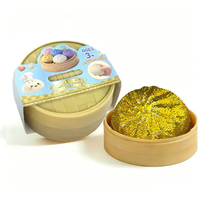 Glitter dumpling squishies Glitter Dumpling Squishy with Box Dumplings Sensory Dumpling Pressure Toy for Stress Relief