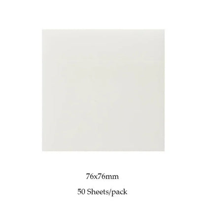 50 Sheets/pad Transparent Sticky Notes Pad Waterproof Self-Adhesive Clear Memo Message Reminder Home Office School Supplies