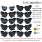 12-120Pcs Custom Wedding Sunglasses Personalised Heart Shaped Sunglasses Wedding Party Favors for Guest Date Initials Custom