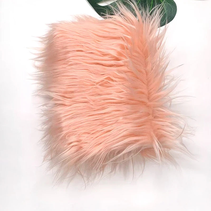 8cm Pile Length Imitation Fur Fabric Diy Cosplay Clothing Hairy Fur Fabric Bundle Long Hair Plush Fabrics By Meters Liquidations