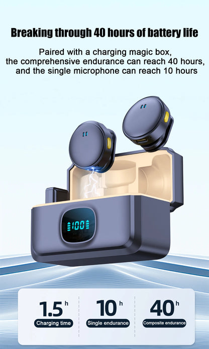 Dual Wireless Lavalier Lapel Professional Microphone Buttonhole Tie Mic Mini For iPhone Android Cell Mobile Phone PC Audio Micro