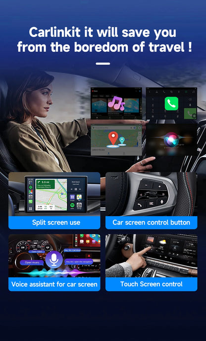 CarlinKit Wireless Carplay TV Box Smart 8+128G Android Auto AI Box  HDMI Output Android 13 Video Adapter For Youtube Kia IPTV