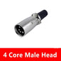 5/20Pcs Japan Style 3/4/5 Pin XLR Male XLR Female Converter  XLR Microphone Audio Cable Metal Cannon Plug Connector Amplifier