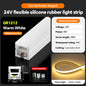 LED flexible silicone light strip embedded 24V waterproof tubing linear lamp concealed installation flexible soft light strip