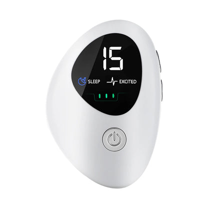 Microcurrent Sleep Aid Device CES Palm 15 Level Pluse Stimulation Massager Sleep Instrument for Insomnia Stress Anxiety Relief