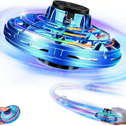 Whirling Fingertip Gyroscope, Floating and Glowing Whirling Gyro, Aerodynamic Fingertip Gyro with Free Flight Path, Creative Fly