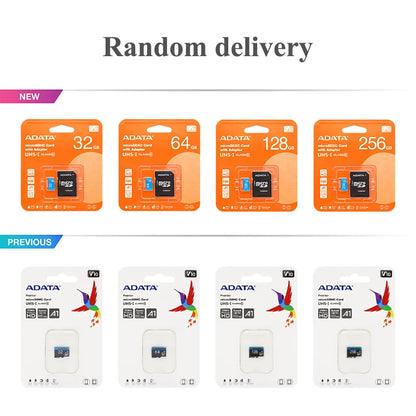 ADATA Micro SD Card 32GB 64GB 128GB 256GB A1 Memory Card C10 UHS-I High Speed Memory Card micro SDXC card with adapter for Phone