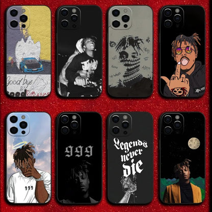 Rapper Juice WRLD 999 Phone Case For iPhone 17 16 15 11 12 14 13 Pro Max Mini XS XR 7 Plus 17E Shockproof Silicone Cover Fundas