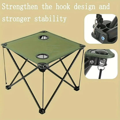 Camping Folding Table Waterproof Picnic Table Foldable Art Sketching Leisure Outdoor Folding Dining Table Small Cloth Table