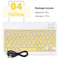 Hebrew/Spanish//Russian/Korean Portable 10 inch Wireless Keyboard and Keyboard set For iPad Samsung Tablet Laptop IOS Android