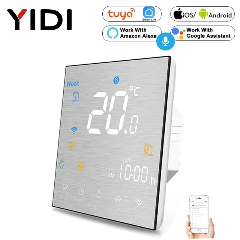 Water Electric floor Heating Water/Gas Boiler Smart WiFi ZigBee Thermostat Temperature Controller Works Tuya Alexa Google Home