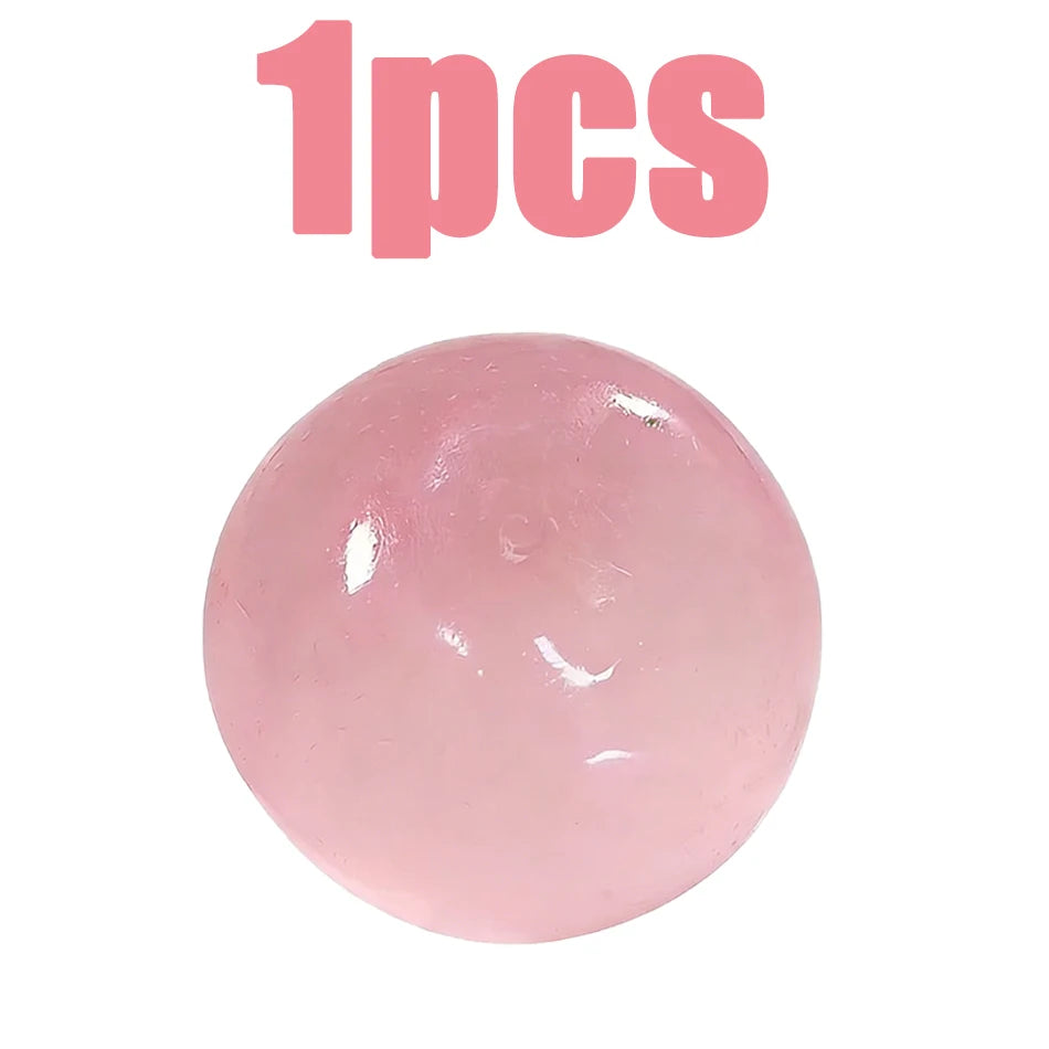 Maltose Slow-Rebound Squishy - Anti Stress Sensory Fidget Ball, Transparent Decompression Toy for Desk & Travel