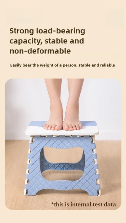 Portable Folding Plastic Stool Outdoor Fishing Camping Bench Small Mazar for Adult Kids Train Trip Garden Use