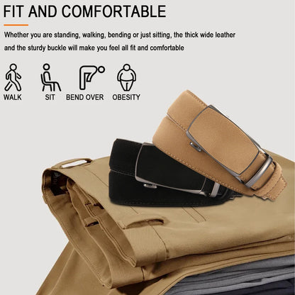 Men Leather Belt Automatic Buckle High Quality Male Leather Strap Luxury Jeans for Men Men Accessori