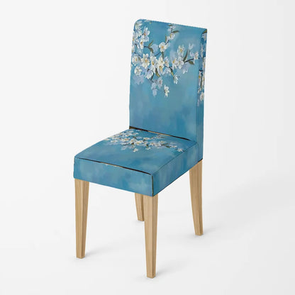Home chair cover Oil painting style kitchen chairs Coversadjustable dining elastic fabricchairs covers chair cover for wedding