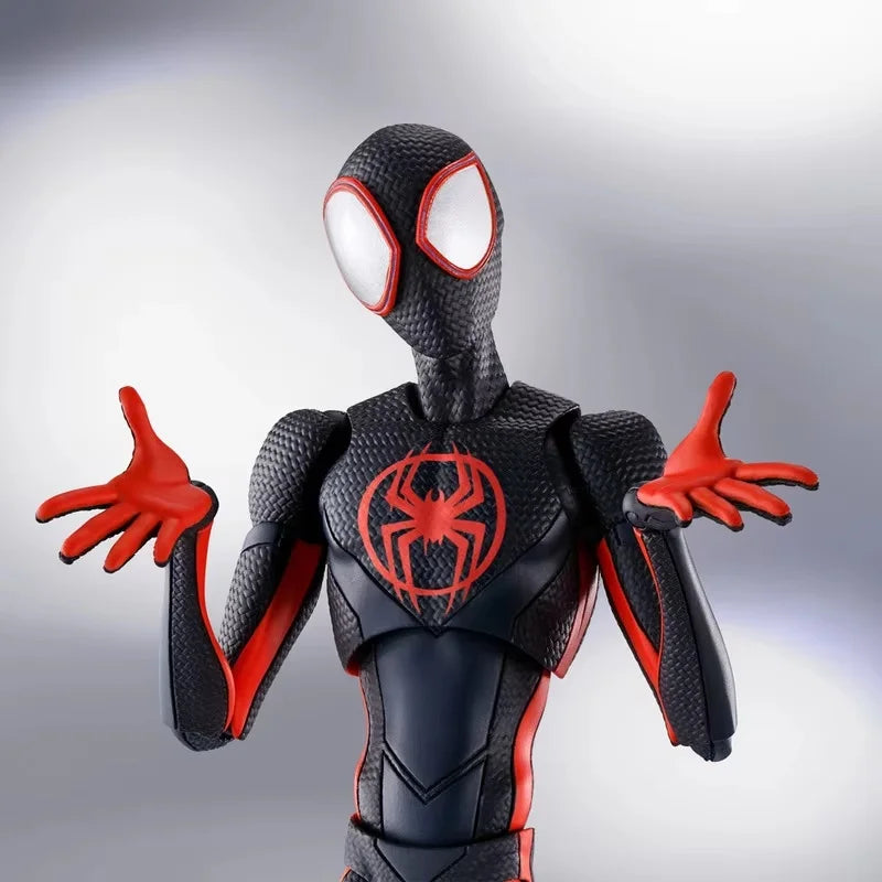 Shf Anime Spider-man Figuarts Miles Morales Gwen Action Figures Gwen Spider Woman Figurine Spiderman Figure Pvc Model Toys Doll