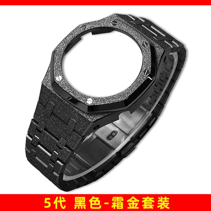 Mod Kit GA-2100 GM2100 Stainless Steel Case&Watch Strap For G-SHOCK Casioak GA2100 GMA-S2100 Replacement Metal Frosted Case Band
