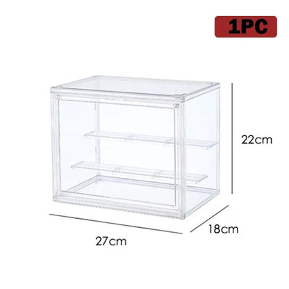 New Large Capacity Storage Box Organizer for Figures Acrylic Box Clear Blind Box Showcase Makeup Organizer for Bag