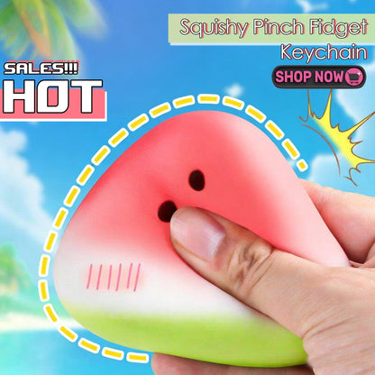 Watermelon Slushy Squishy Toy Soft Slow Rebound Stress Relief ASMR Squeeze Toy Realistic Fruit Simulation Model Adult Gift