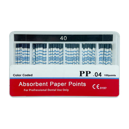 With Scale Dental Absorbent Paper Points Taper 04 15#-40# Dental Pure Cotton Fiber Paper Endodontics Treatment Consumables