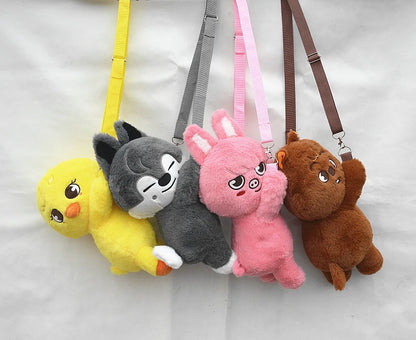 Kpop SKZOO plush Cartoon Rain Love Be Stray Kids Plush Toy Crossbody Bag Love Bear Gift for Children Backpack Christmas Gift